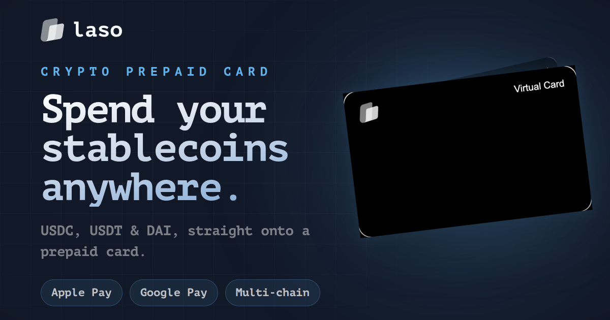Laso Finance Virtual card